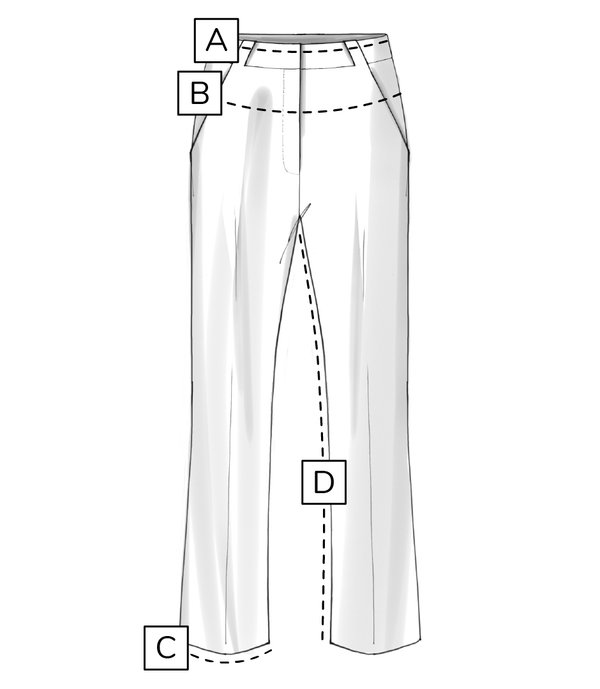 Messpunkte Hose